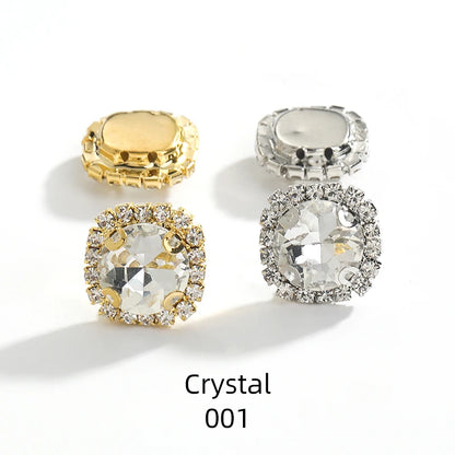 Acmore Crystal Wholesale Cheap Price Round Shape Glass Rhinestone With Claw Setting Stone for Garment Decoration