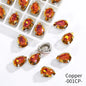 Acmore Crystal Crystals Rhinestone With Claw Strass Gems Sew on Rhinestone Drop Shape Crystal Fancy Stone With Claw for Garment