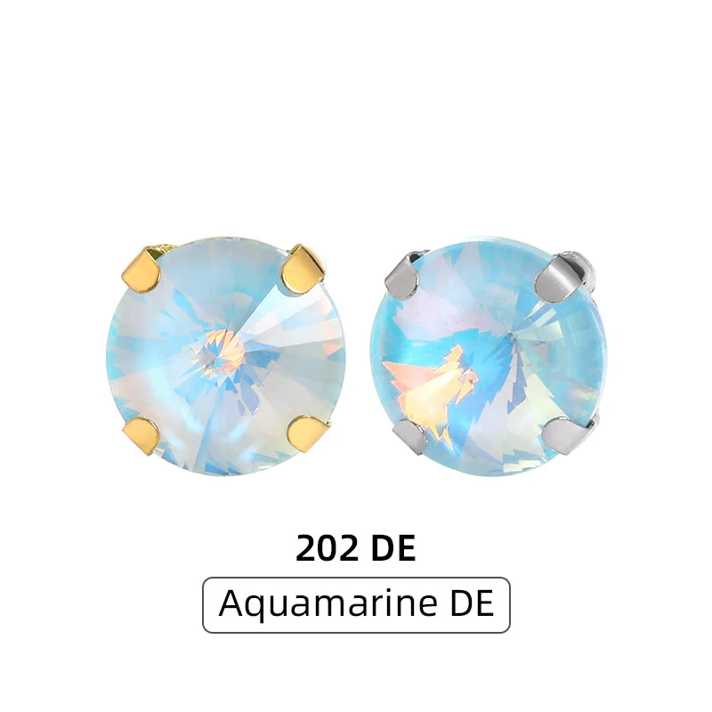Acmore Crystal Hot Sales Loose Crystal Stone Rivoli Shape With Four Claws Sew on Decoration Jewelry Art Diy Accessories