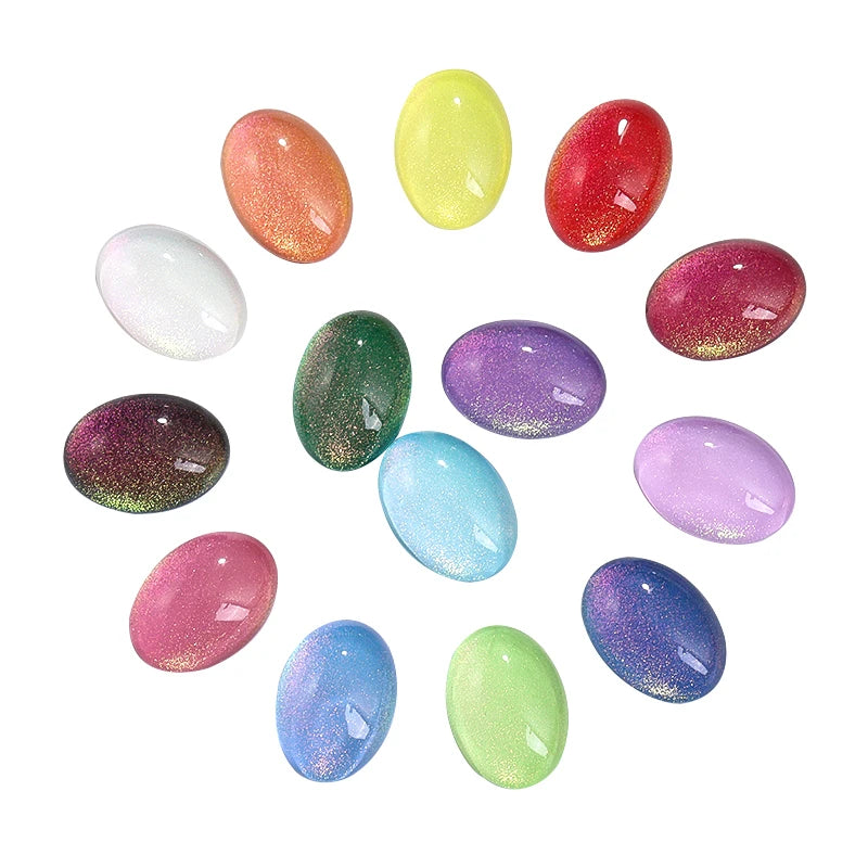 Acmore Crystal Wholesale Oval Stone With Glue on Jewelry Shape Loose Glass Flat Back Strass Rhinestone DIY Art Decoration