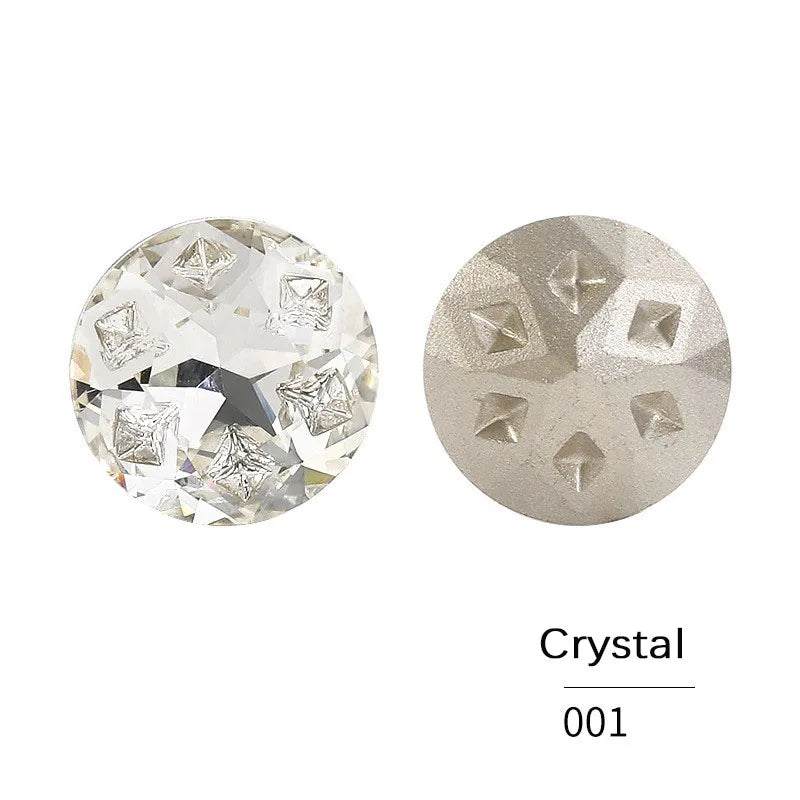 Acmore Crystal Round Star Meteorite Series 12 /18mm K9 Glass Pointback Crystal Stones Rhinestones for Jewelry Making Garment