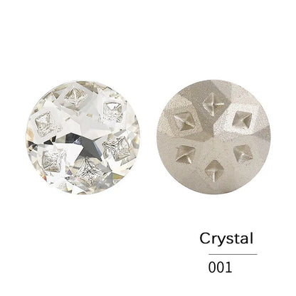 Acmore Crystal Round Star Meteorite Series 12 /18mm K9 Glass Pointback Crystal Stones Rhinestones for Jewelry Making Garment