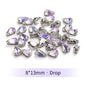 Acmore Crystal Moonlight Mixed Shapes Sew on Rhinestone With Silver Claw Setting DIY for Festival Decoration Accessories