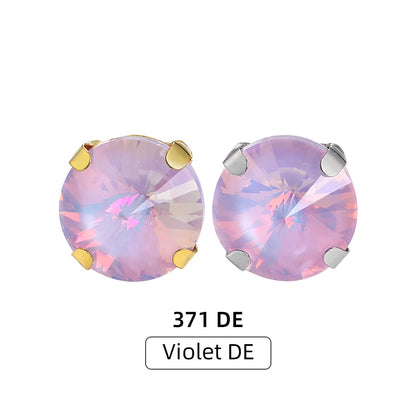 Acmore Crystal Hot Sales Loose Crystal Stone Rivoli Shape With Four Claws Sew on Decoration Jewelry Art Diy Accessories