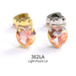 Acmore Crystal High Quality Heart  LA Series Glass  Copper Claw Fancy Rhinestones for Sewing Accessories Jewelry Making
