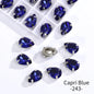 Acmore Crystal Crystals Rhinestone With Claw Strass Gems Sew on Rhinestone Drop Shape Crystal Fancy Stone With Claw for Garment