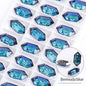 Acmore Crystal Relief Series Long Rhombus Glitter Custom DIY K9 Crystal Bead Jewelry Pendants for Necklace Earring Brooch Women