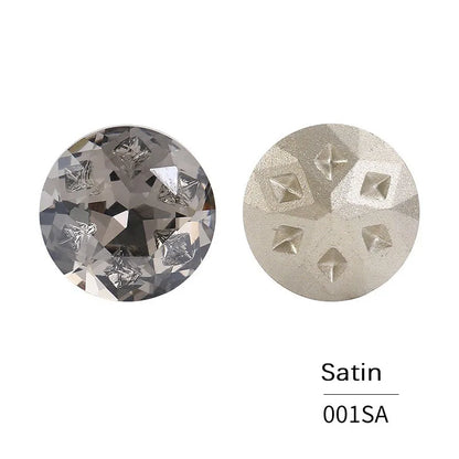 Acmore Crystal Round Star Meteorite Series 12 /18mm K9 Glass Pointback Crystal Stones Rhinestones for Jewelry Making Garment