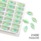 Xihcuan Wholesale Navette Shape Point Back Class Opal Mocha DE Rhinestones Glue on Clothes Fashion DIY Nail Art
