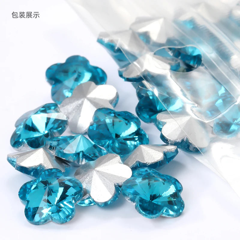 Wholesale High Quality Flower Shape Crystal Sew on Stones for Wedding Dress