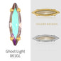 20 Colors Rhinestones Claw Settings Sew on Stones Crystal Rhinestones Gold Navette Claw Stones Navette Claw Stones