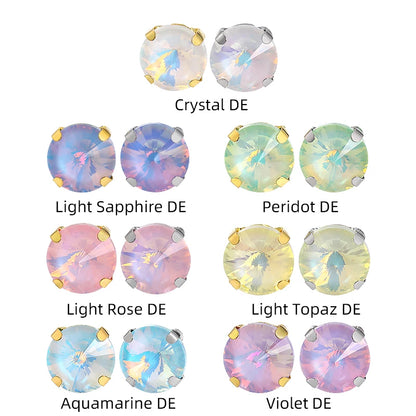 Acmore Crystal Hot Sales Loose Crystal Stone Rivoli Shape With Four Claws Sew on Decoration Jewelry Art Diy Accessories