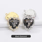 Heart Single Hanging Crystal Buckle Edge Hand - Sewn Diamond Hair Accessories Headdress Clothing Claw Rhinestone Accessories