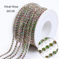 Acmore Crystal Hot Sale SS4-SS12 MI Series Color Shiny Round Stone Glass Silver Claw Rhinestones Chain Art Supplies DIY Accessories