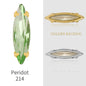 20 Colors Rhinestones Claw Settings Sew on Stones Crystal Rhinestones Gold Navette Claw Stones Navette Claw Stones