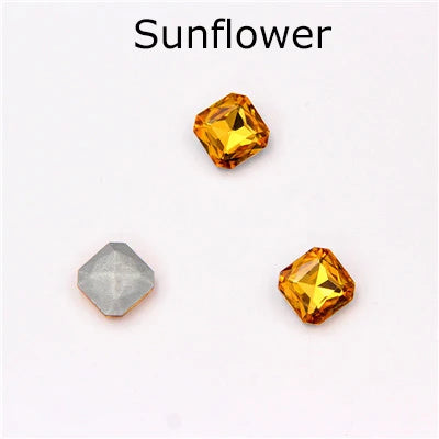 Acmore Crystal Shiny Crystal Nail Art Decoration Rhinestones Glass Sew on Rhinestones for GYM Dress