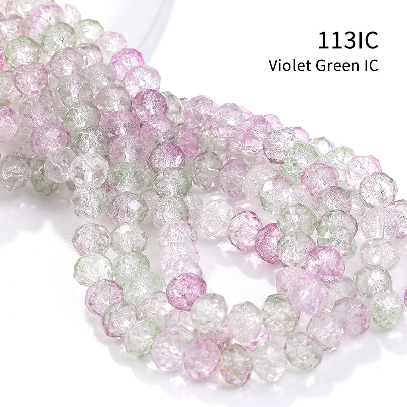 Acmore Crystal New Product Explosion Ice Flower Beads Many Colors DIY Handmade Floral Bead Bracelet Material Accessories