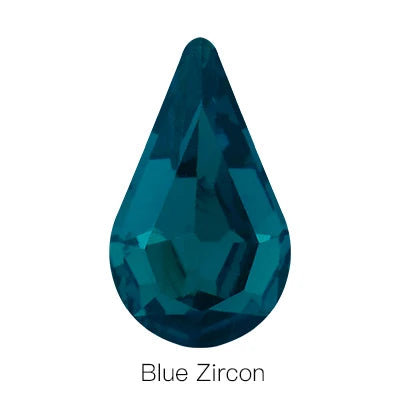 Teardrop Shape Point Back Glass Crystal Fancy Stone Diamond for Garment Loose Beads Factory Direct Glass Crystal Diamond Stone