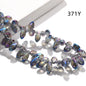 Acmore Crystal   6*12MM Water Drop Faceted Crystal Glass Beads Accessories for Bracelet Making 12 Colors  Loose Stone Glass Crafts