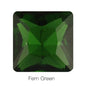 Hot Sale Square Fancy Stone Colorful Crystal Jewelry Point Back Rhinestones