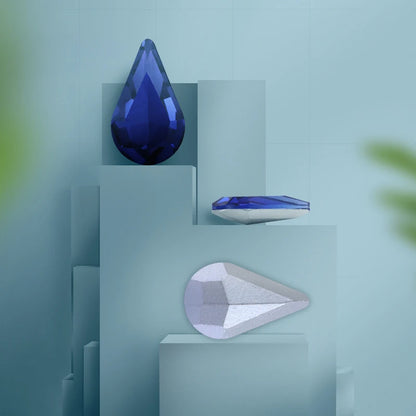Teardrop Shape Point Back Glass Crystal Fancy Stone Diamond for Garment Loose Beads Factory Direct Glass Crystal Diamond Stone
