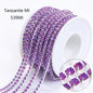 Acmore Crystal Hot Sale SS4-SS12 MI Series Color Shiny Round Stone Glass Silver Claw Rhinestones Chain Art Supplies DIY Accessories