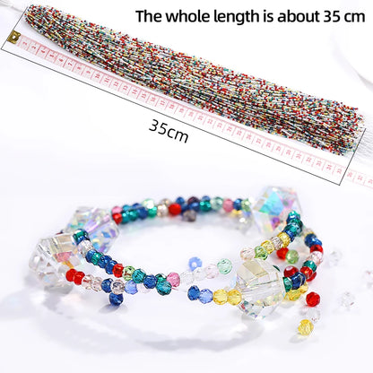 Acmore Crystal 1mm 20 Colors Loose Crystal Stones Jewelry Making Crafts Waist Necklace Earring Flat Beads DIY Deco Accessories