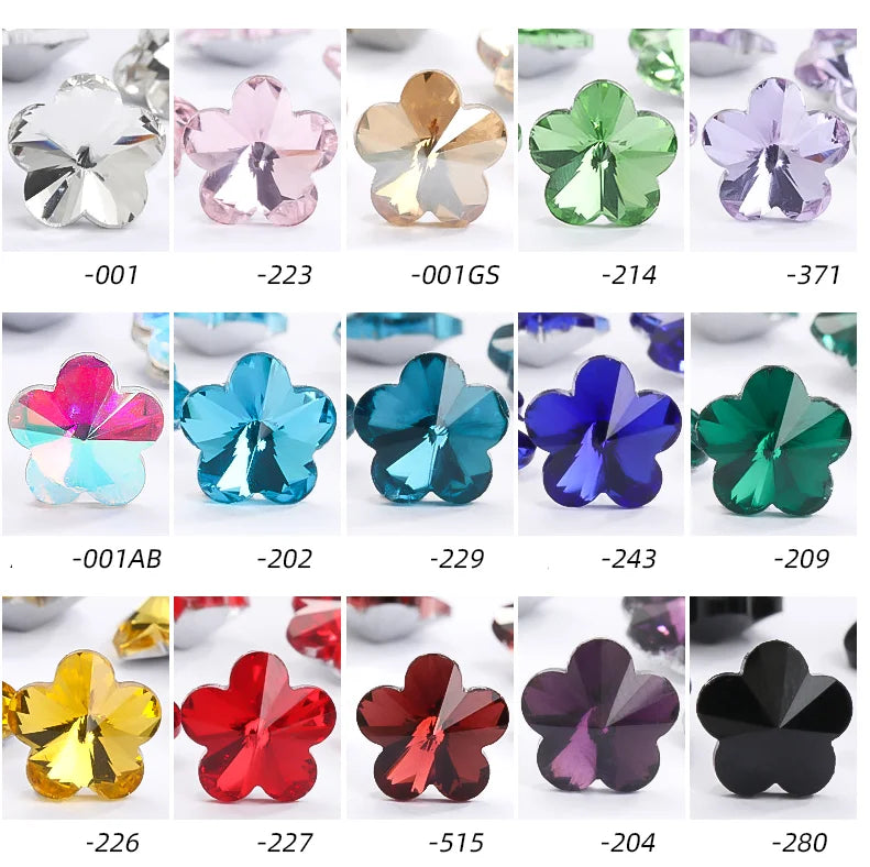 Wholesale High Quality Flower Shape Crystal Sew on Stones for Wedding Dress