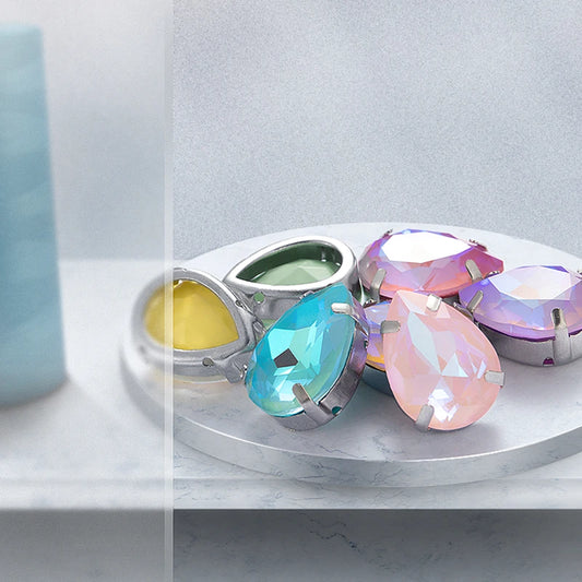 Acmore Crystal High Quality MI Sew on Stone Glass Rhinestone With Claw Setting for Point Back Nail Stones Decoration