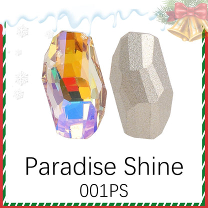 Acmore Crystal New Design Meteor Shaped Christmas Series Point Back Rhinestone K9 Glass Nail Art Supplies DIY Decoration Accessories