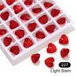 Acmore Crystal Heart Shape10MM K9 Loose Pointed Back Crystal Rhinestones for Jewelry Custom Pendant for Necklace Making