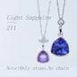 Acmore Crystal Fat Triangle Shape Shiny Color Stone Alloy Back Pendant Necklace Diy for Brooch Earring Brooch Bracelet Hair Accessories