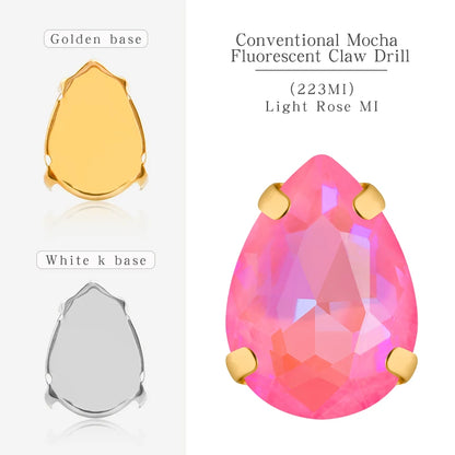 Metal Base Garment Decoration Glass Sew on Crystal Claw Rhinestone for Clothes Weeding Making Accessories