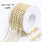 Acmore Crystal Hot Sale SS4-SS12 MI Series Color Shiny Round Stone Glass Silver Claw Rhinestones Chain Art Supplies DIY Accessories