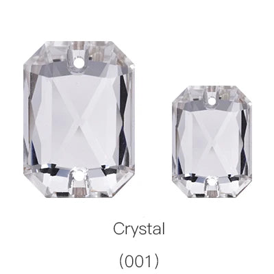 Acmore Crystal Octagon Sew on Flat Back Stone Jewelry Finding Crafts Making Decoration Accessories Stones Sewing on Clothes