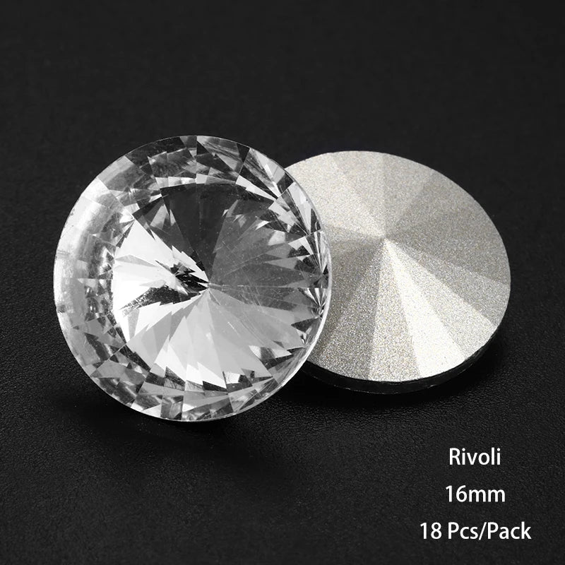 Acmore Crystal New Desgin Big Size Multiful Shapes Crystal Glass Fancy Rhinestones for Jewelry Making and Crystal Craft