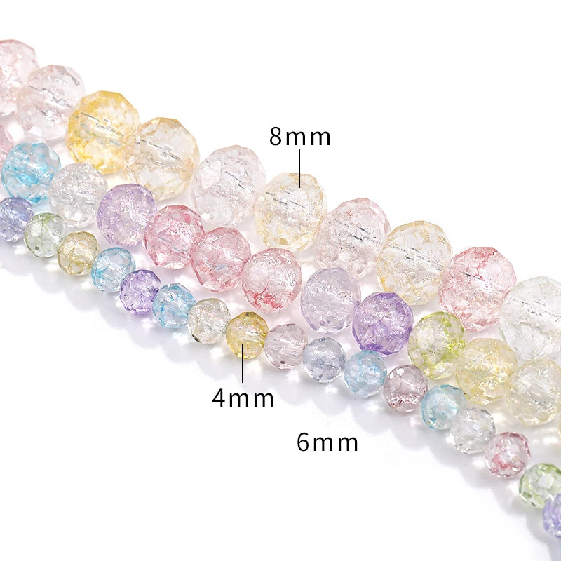 Acmore Crystal New Product Explosion Ice Flower Beads Many Colors DIY Handmade Floral Bead Bracelet Material Accessories
