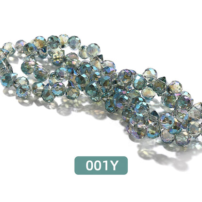 Acmore Crystal  8*10MM Shinning AB Color Faceted Cutting Strawberry  Tear Drop  Crystal Loose Beads Jewelry Accessories