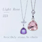 Acmore Crystal Fat Triangle Shape Shiny Color Stone Alloy Back Pendant Necklace Diy for Brooch Earring Brooch Bracelet Hair Accessories