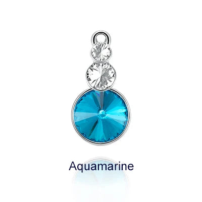 Acmore Crystal Triple Rivoli Shaped Shiny 9 Colors K9 Glass Crystal Stone Alloy Pendant for Bracelet Necklace Earring DIY Accessories