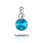 Acmore Crystal Triple Rivoli Shaped Shiny 9 Colors K9 Glass Crystal Stone Alloy Pendant for Bracelet Necklace Earring DIY Accessories