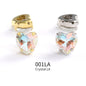 Acmore Crystal High Quality Heart  LA Series Glass  Copper Claw Fancy Rhinestones for Sewing Accessories Jewelry Making