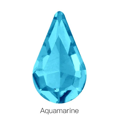 Teardrop Shape Point Back Glass Crystal Fancy Stone Diamond for Garment Loose Beads Factory Direct Glass Crystal Diamond Stone