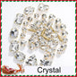 Acmore Crystal Christmas Theme Color Mixed Shapes Sew on Rhinestone With Golden Claw Setting DIY for Festival Decoration Accessories