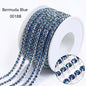 Acmore Crystal Hot Sale SS4-SS12 MI Series Color Shiny Round Stone Glass Silver Claw Rhinestones Chain Art Supplies DIY Accessories