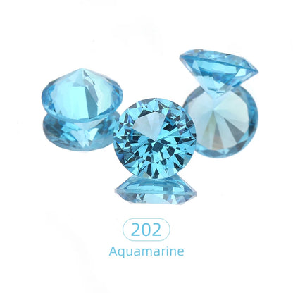 Acmore Crystal High Quality Colorful Round Zircon Transparent Pointeback Glass Rhinestone for Jewelry Making & Nail Art