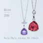 Acmore Crystal Fat Triangle Shape Shiny Color Stone Alloy Back Pendant Necklace Diy for Brooch Earring Brooch Bracelet Hair Accessories