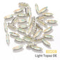 Acmore Crystal 4*15MM  Horse Eye Pointback Sew on Glass Crystal Rhinestones  Mocha Satellite Claw Stones  DIY Clothing Accessories