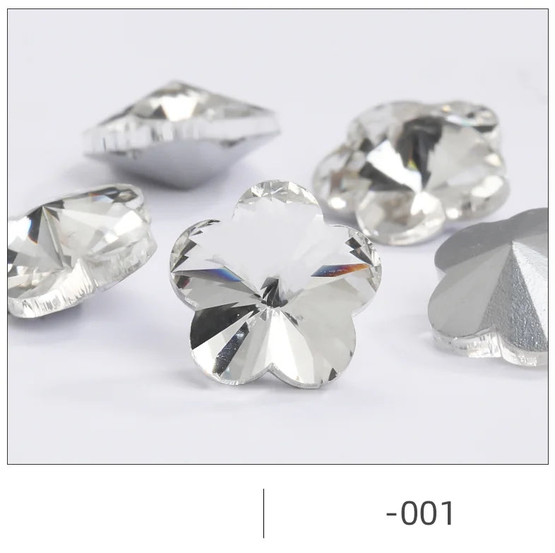 Wholesale High Quality Flower Shape Crystal Sew on Stones for Wedding Dress