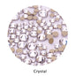 Acmore Crystal Gold Flat Back Round 40 Colors SS3-SS20 Mixed 3d Crystal ab Press on Nail Art Supplies Rhinestone Accessories